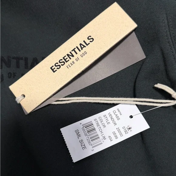 Essentials Black Hoodie Sweatshirt - Picture 5 of 7